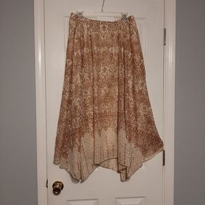 🛍 Reba Long Skirst Tan & Cream Soft Size XL